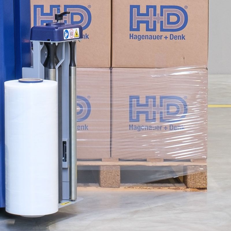 Palettensicherung mit Stretchfolie