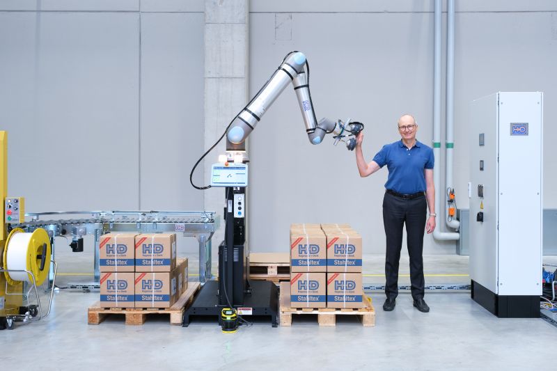 Palettier-Cobot für Kartons