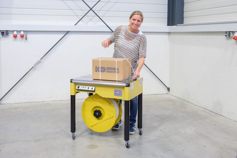 Umreifungsmaschine halbautomatisch